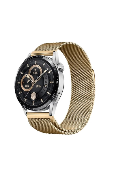 HEPTEKİLETİŞİM Gear S2 HPTK Band-12 20mm Metal Hasır Kordon-Gold ürün görseli 1