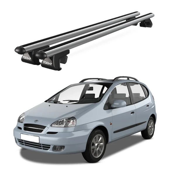Venüs Daewoo Rezzo (2005-2008) Uyumlu Gri Ara Atkı Port Bagaj Tavan Barı ürün görseli 1