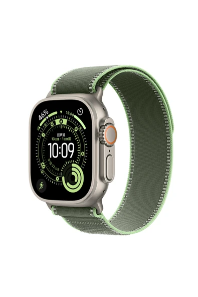 HEPTEKİLETİŞİM Apple Watch 10 46mm Hasır Örgü Saat Kordonu Ayarlanabilir Kayış Dayanıklı Tasarım (KRD-77) ürün görseli 1