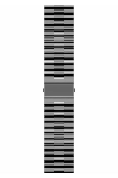 HEPTEKİLETİŞİM Galaxy Watch Active 2 44mm Uyumlu KRD-27 20mm HPTK Kordon-Siyah ürün görseli 1