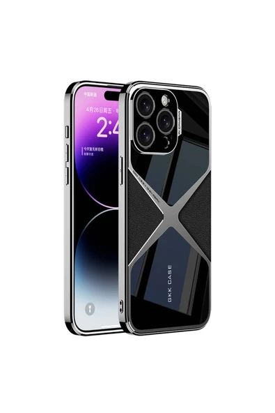 HEPTEKİLETİŞİM Apple iPhone 15 Pro Kılıf Ultra İnce Kamera Korumalı PC + Deri Arka Yüzey HPTK X-Pro Kapak-Siyah ürün görseli 1