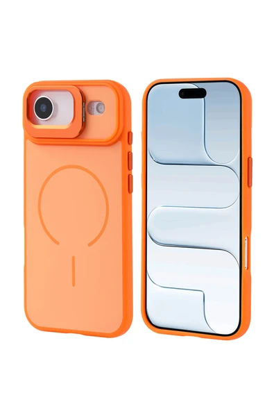 HEPTEKİLETİŞİM Apple iPhone 17 Air Kılıf M-safe Şarj Özellikli Kamera Standlı Kapak (notron) ürün görseli 1