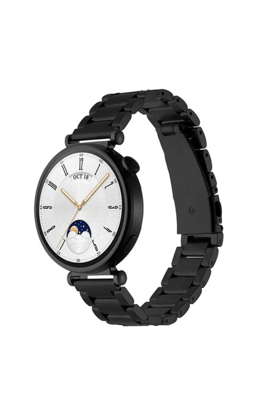 HEPTEKİLETİŞİM Huawei Watch GT4 41mm (18 mm) Metal Kordon Paslanmaz Çelik Tasarım (KRD-04) ürün görseli 1
