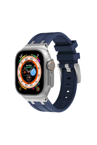 HEPTEKİLETİŞİM Watch Ultra 49mm Uyumlu KRD-89 Uyumlu HPTK Kordon-Lacivert ürün görseli 1