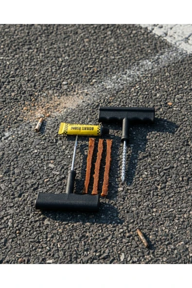 SAYARMARKT Otomobil Motosiklet Bisiklet İçin Güvenli Lastik Tamir Kiti ürün görseli 1