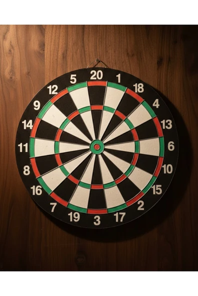 SAYARMARKT 15 İnç Dart Tahtası Seti Dayanıklı Yapı 4 Metal Dart Oku ürün görseli 1