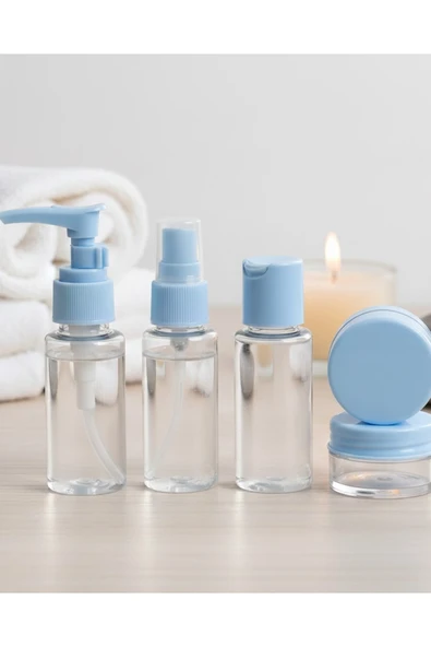 SAYARMARKT Taşınabilir 5 Parça Seyahat Kozmetik Seti 30 ml Sızdırmaz ürün görseli 1