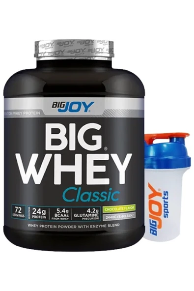 Bigjoy Big Whey Classic Çikolata Aromalı Protein Tozu 24478gr 72 Servis Whey Protein - Shaker Hediyeli ürün görseli 1