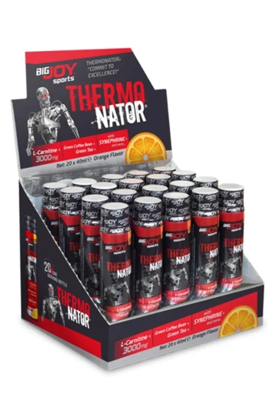 Bigjoy L-Karnitin ThermoNator 20li Shot Portakal Aromalı ürün görseli 1