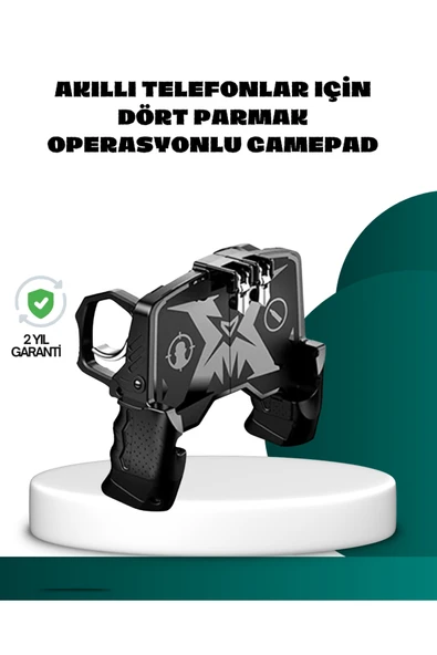 SAYARMARKT Mobil FPS Oyunlar İçin Dört Parmak Uyumlu Gamepad ürün görseli 1