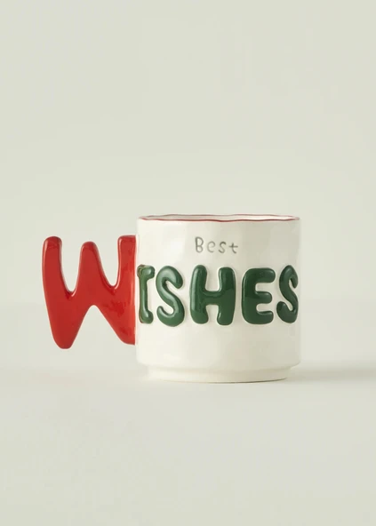 Bella Maison Wishes Yılbaşı Stoneware Kupa (360 cc) ürün görseli 1