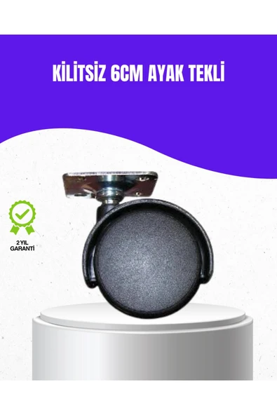 SAYARMARKT 6 cm Kilitsiz Döner Tekerlek – Masa ve Mobilya Ayağı ürün görseli 1