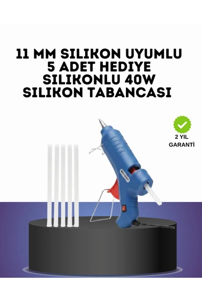 SAYARMARKT 40W Sıcak Silikon Tabancası 5 Silikon Hediyeli Dayanıklı Tasarım ürün görseli 1