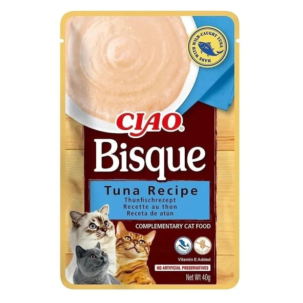 Inaba Ciao Churu Bisque Ton Balıklı Kedi Ödül Kreması 40 Gr ürün görseli 1