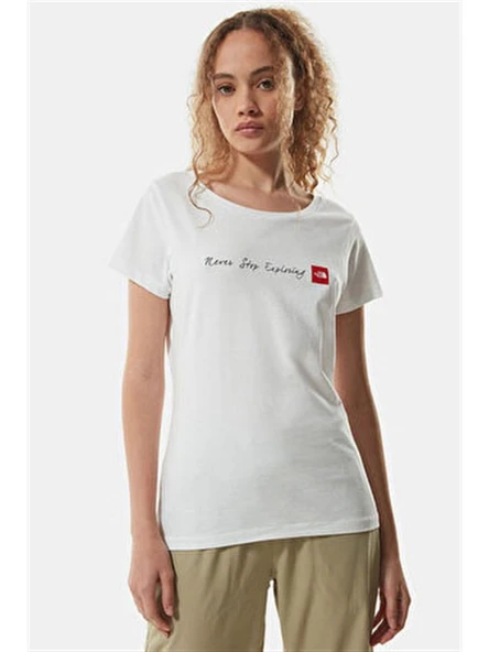 The North Face  Kadın S/S NeverStopExploring Tişört NF00A6PRLB11 - Resim 6