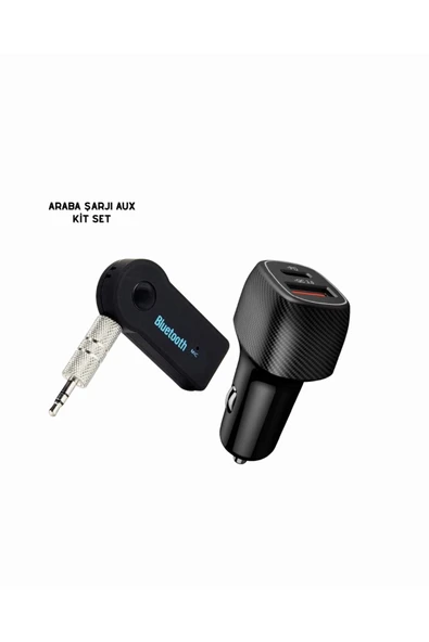 SAYARMARKT Araç İçi Bluetooth Müzik Kiti + Type-C PD Araç Şarjı Seti ürün görseli 1