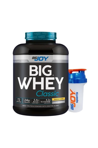 Bigjoy BIGWHEY Whey Protein Classic Muz Aromalı 2376g 72 Servis ürün görseli 1