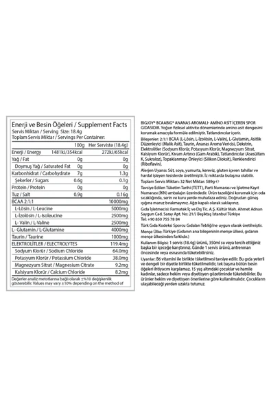 Bigjoy BCAABIG Ananas Aromalı 589g - Resim 2