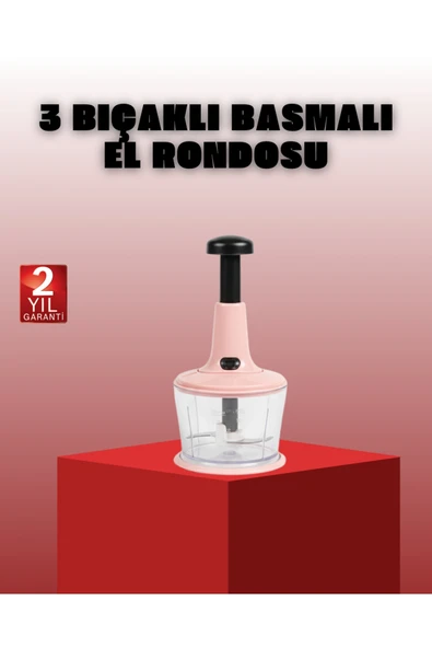 SAYARMARKT Manuel Sebze Rondosu Pratik Bas Kes Doğrayıcı ürün görseli 1