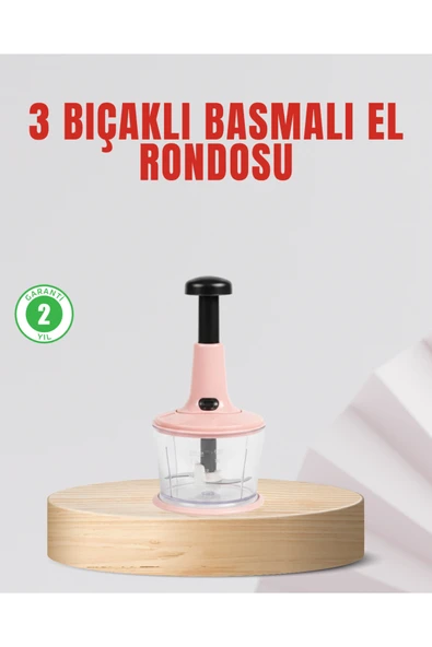 SAYARMARKT Manuel Mutfak Rondosu Keskin Bıçaklı Geniş Hazneli ürün görseli 1