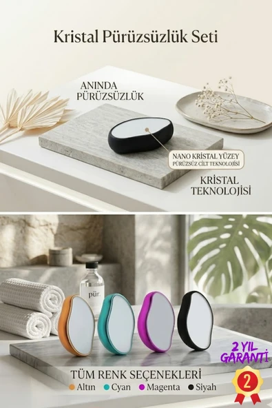 SAYARMARKT Kristal Epilasyon Aparatı Topuk Ölü Deri Temizleyici ürün görseli 1