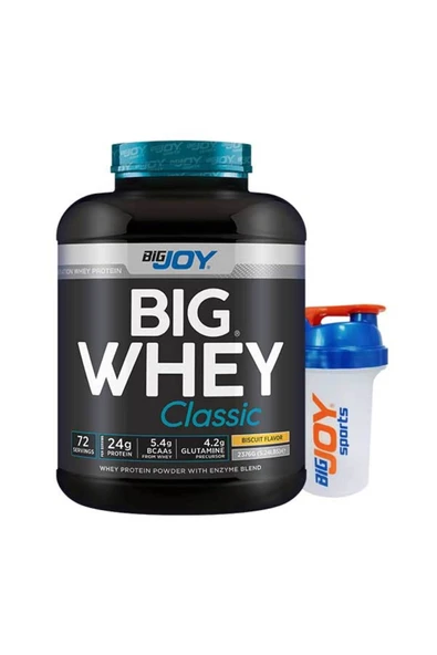 Bigjoy BIGWHEY Whey Protein Classic Bisküvi Aromalı 2376g 72 Servis ürün görseli 1
