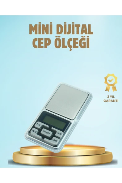 SAYARMARKT 300 Gr Hassas Cep Terazisi Mavi Işıklı LCD Ekranlı ürün görseli 1