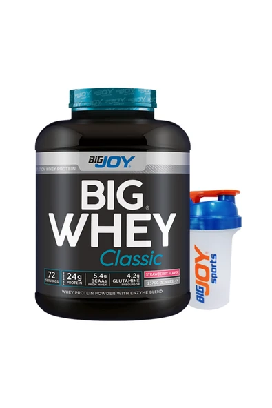 Bigjoy BIGWHEY Whey Protein Classic Çilek Aromalı 2376g 72 Servis ürün görseli 1