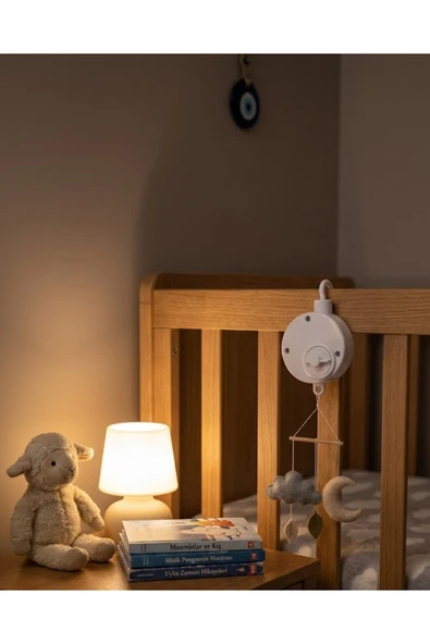 SAYARMARKT Taşınabilir Bebek Uyutucu Müzik Kutusu Pil Gerektirmeyen Mekanik Tasarım ürün görseli 1