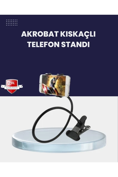 SAYARMARKT Güçlü Mandallı Akrobat Telefon Tutucu Masa Araç Uyumlu ürün görseli 1