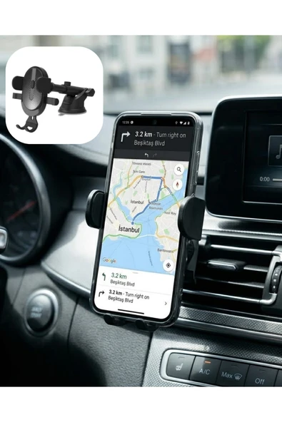 SAYARMARKT Araç Konsol Telefon Tutucu Ayarlanabilir Telefon Standı ürün görseli 1