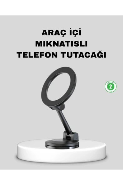 SAYARMARKT HERŞEYTREND Katlanır Manyetik Araç İçi Telefon Tutucu – 360° Dönebilen, MagSafe Uyumlu, Güçlü Mıknat ürün görseli 1