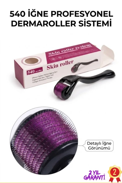 SAYARMARKT Derma Roller Cilt Bakım Masaj Aleti Mikro İğneli Bakım Silindiri ürün görseli 1