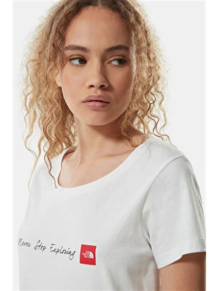 The North Face  Kadın S/S NeverStopExploring Tişört NF00A6PRLB11 - Resim 7