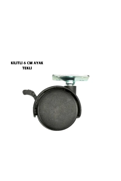 SAYARMARKT KİLİTLİ 6CM AYAK TEKLİ ürün görseli 1