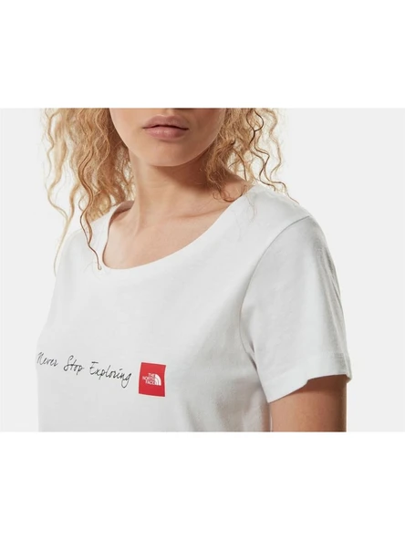 The North Face  Kadın S/S NeverStopExploring Tişört NF00A6PRLB11 - Resim 4