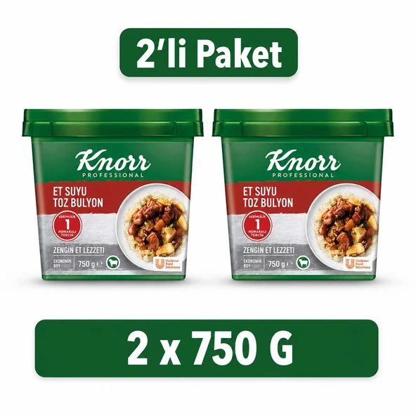 Knorr Et Suyu Bulyon 750 Gr x 2 Adet - Profesyonel Et Bulyon ürün görseli 1