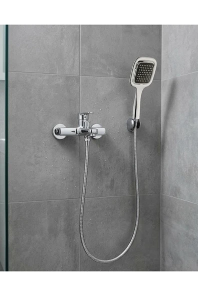 SAYARMARKT Vexor Siyah Duş Seti El Duşu Başlığı Spiral Hortum Dayanıklı Banyo Duş Aksesuarı ürün görseli 1