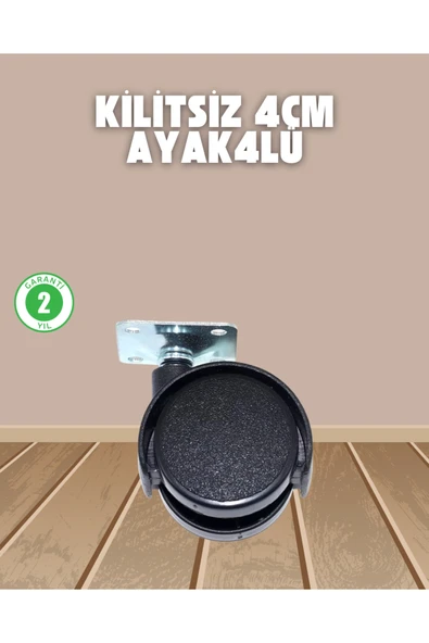 SAYARMARKT Sehpa ve Ekipmanlar İçin Kilitsiz 4 cm Ayak 4’lü ürün görseli 1