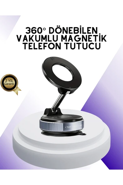SAYARMARKT Manyetik Araç Telefon Tutucu 360 Derece Dönebilen Vakumlu Stand ürün görseli 1