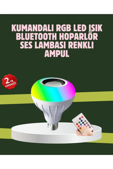SAYARMARKT Hoparlörlü LED Ampul – Ev ve Ofis İçin Akıllı Aydınlatma Çözümü ürün görseli 1
