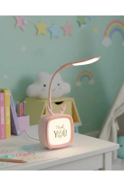 SAYARMARKT Kablosuz LED Masa ve Gece Lambası Dekoratif Şarjlı Tasarım ürün görseli 1