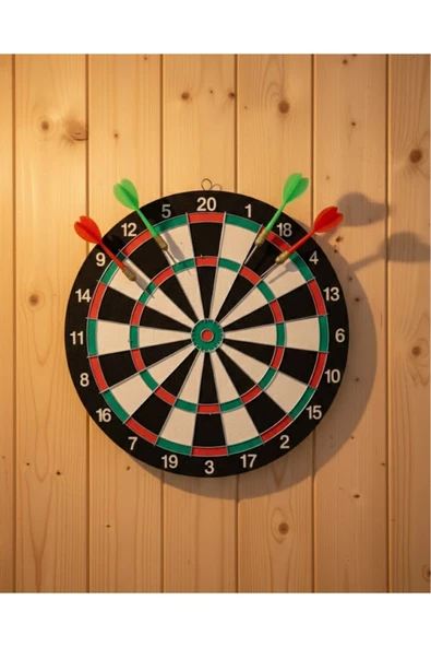 SAYARMARKT Ev ve Ofis İçin 17 İnç Dart Tahtası Seti 4 Adet Dart Oku Dahil ürün görseli 1