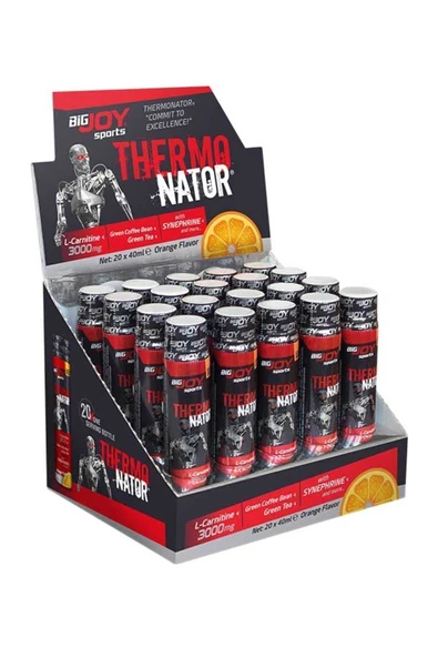 Bigjoy L-karnitin Thermo Nator Portakal Aromalı 40ml20 Ampul 3000 Mg L-carnitine ürün görseli 1