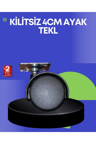 SAYARMARKT Sehpa ve Ekipmanlar İçin 4 cm Kilitsiz Ayak Tekli ürün görseli 1