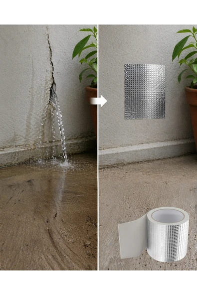 SAYARMARKT 96mm Geniş Tamir Bandı 2 Metre Çatı Boru Balkon Sızdırmaz Onarım Bandı ürün görseli 1