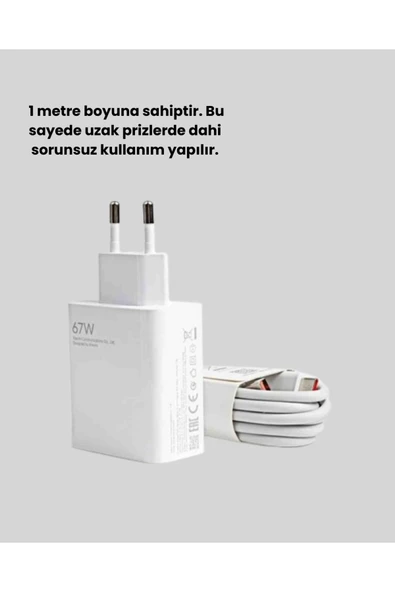 SAYARMARKT 67 Watt Type C Turbo Şarj Seti - Resim 2