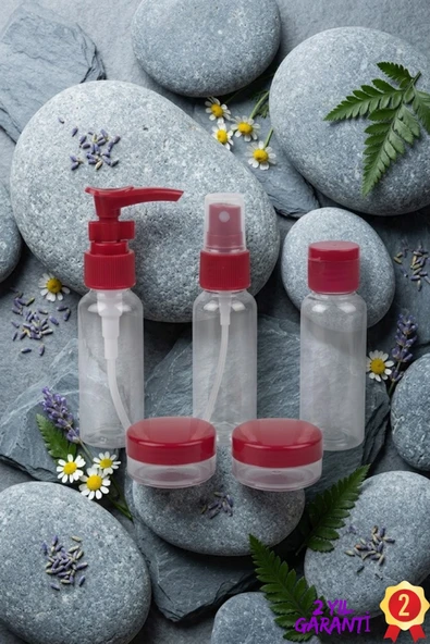 SAYARMARKT 30 ml 5’li Şeffaf Seyahat Dolum Şişesi Hafif Tasarım ürün görseli 1