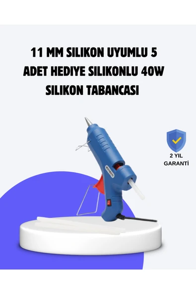 SAYARMARKT Sıcak Mum Tabancası 40W 5 Silikon Hediyeli Kolay ve Hızlı Yapıştırma ürün görseli 1
