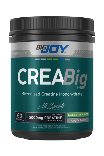 Bigjoy Creabig Powder Yesil Elma Aromalı 420g ürün görseli 1